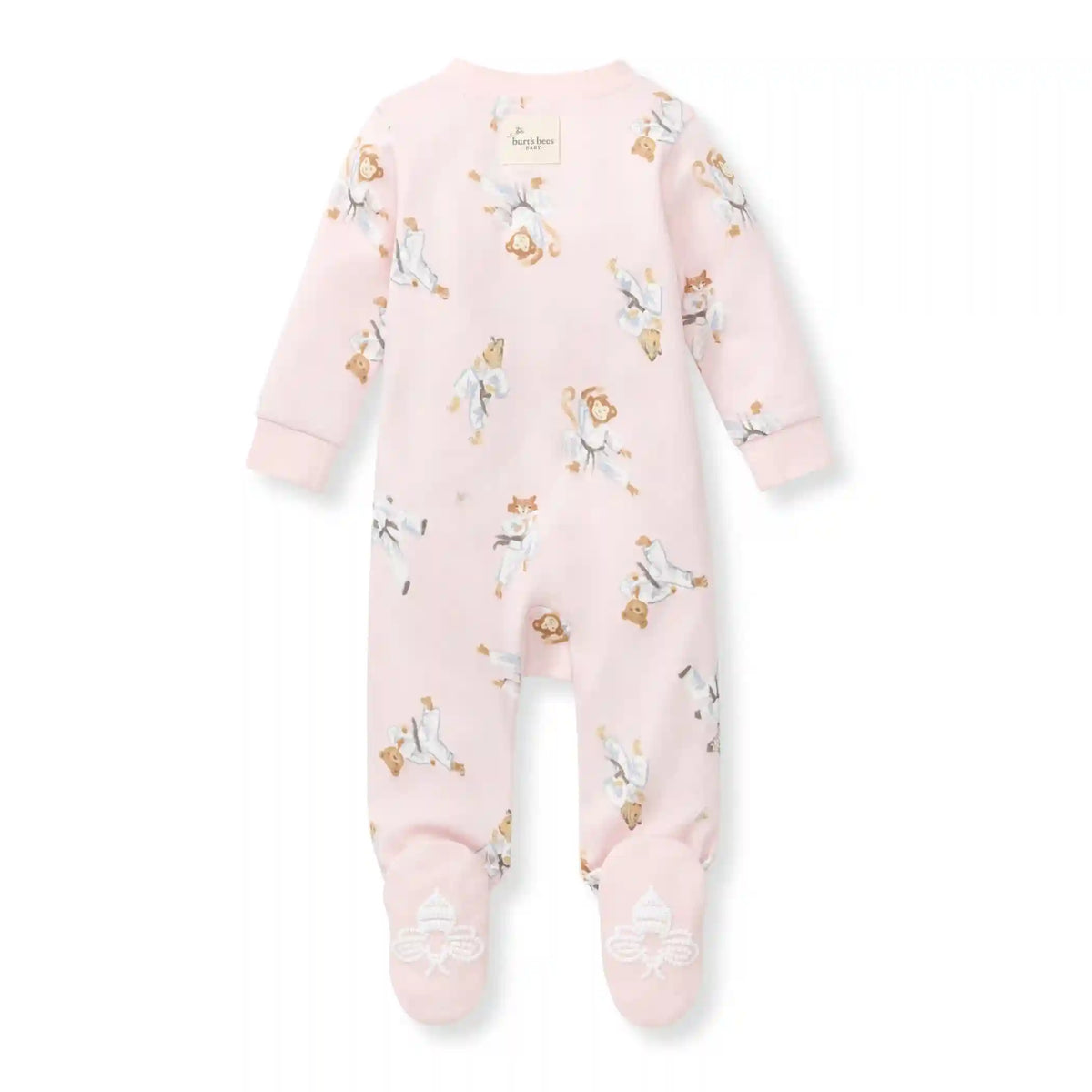 Karate Creatures Organic Cotton Sleep & Play - Chalky Pink