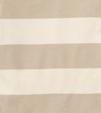 Mommy & Me Rugby Stripe Organic Cotton Sleep & Play - Oat