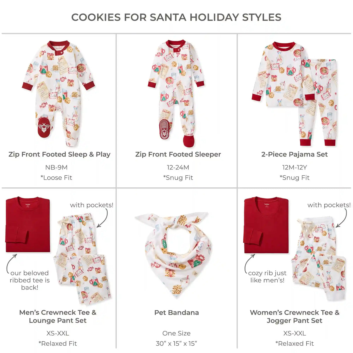 Cookies For Santa Family Matching Organic Cotton Women's PJ Set
