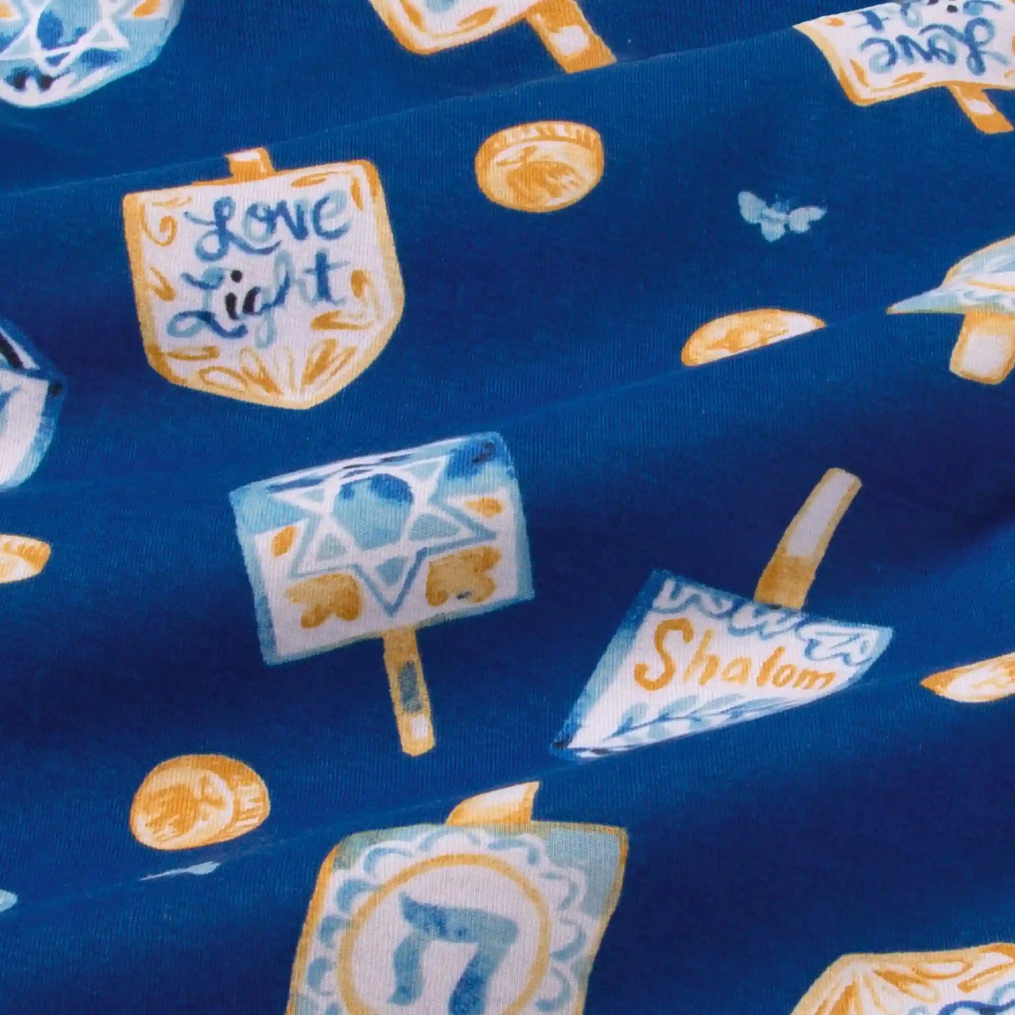 Dreidel Family Matching Organic Cotton Sleep & Play