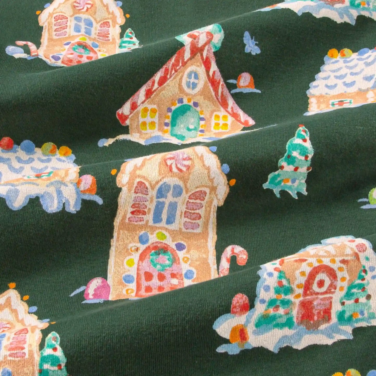 Gingerbread Houses Family Matching Organic Cotton Sleeper