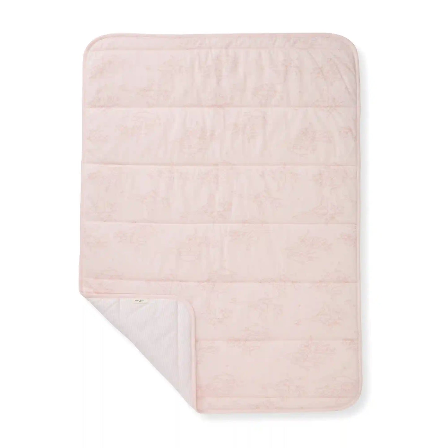 Swaying Branches Organic Cotton Reversible Baby Blanket - Ranunculus