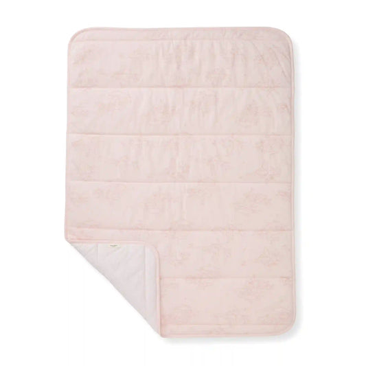 Swaying Branches Organic Cotton Reversible Baby Blanket - Ranunculus