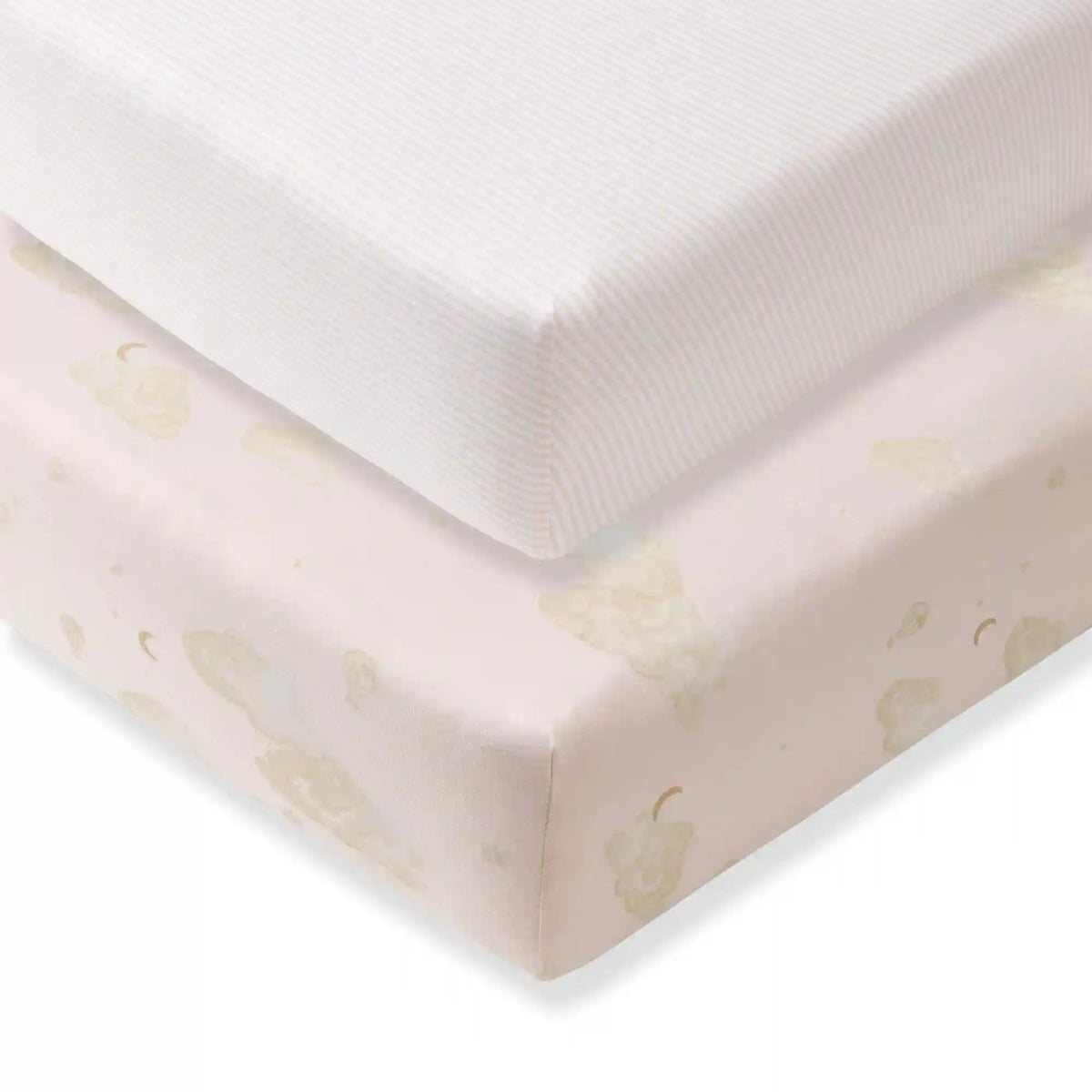 Good Night Sky Organic Cotton Crib Sheets Set of 2 - Ranunculus