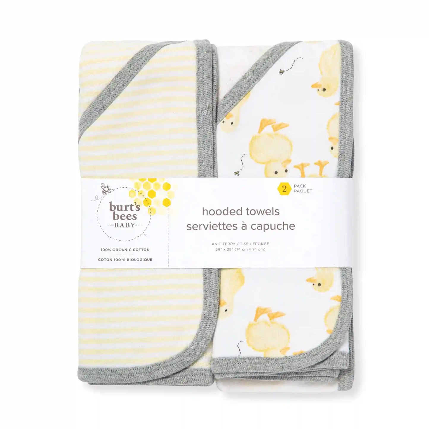 Little Ducks Organic Cotton Hooded Towels 2 Pack