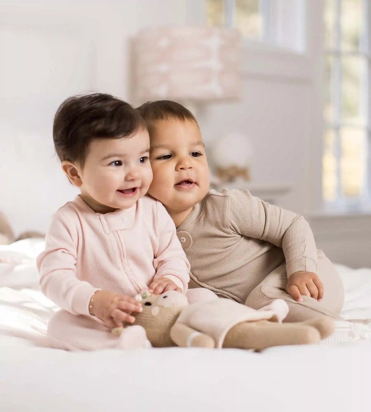 Solid Rib Organic Cotton Sleep & Play - Ranunculus