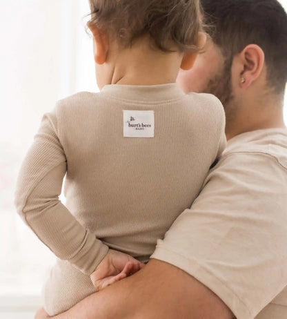 Solid Rib Organic Cotton Sleep & Play - Hummus