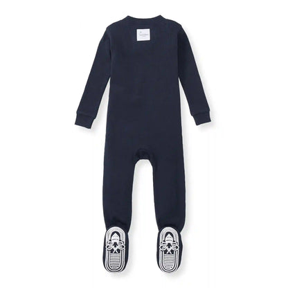 Solid Rib Organic Cotton Sleeper - Midnight
