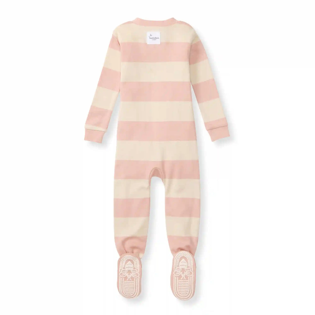 Rugby Stripe Organic Cotton Sleeper - Pink Sand