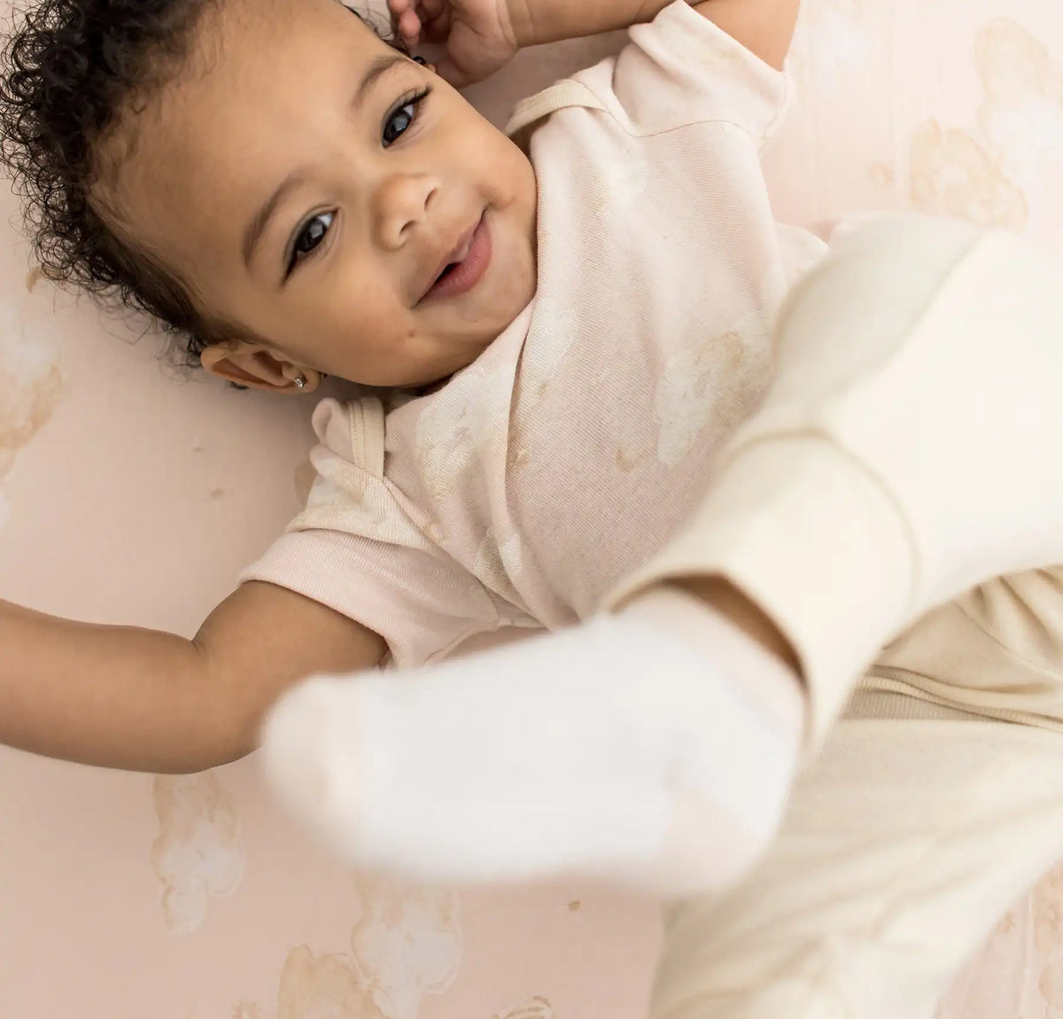 Whimsical Floral Organic Short Sleeve Bodysuit & Pant Set 3 Pack