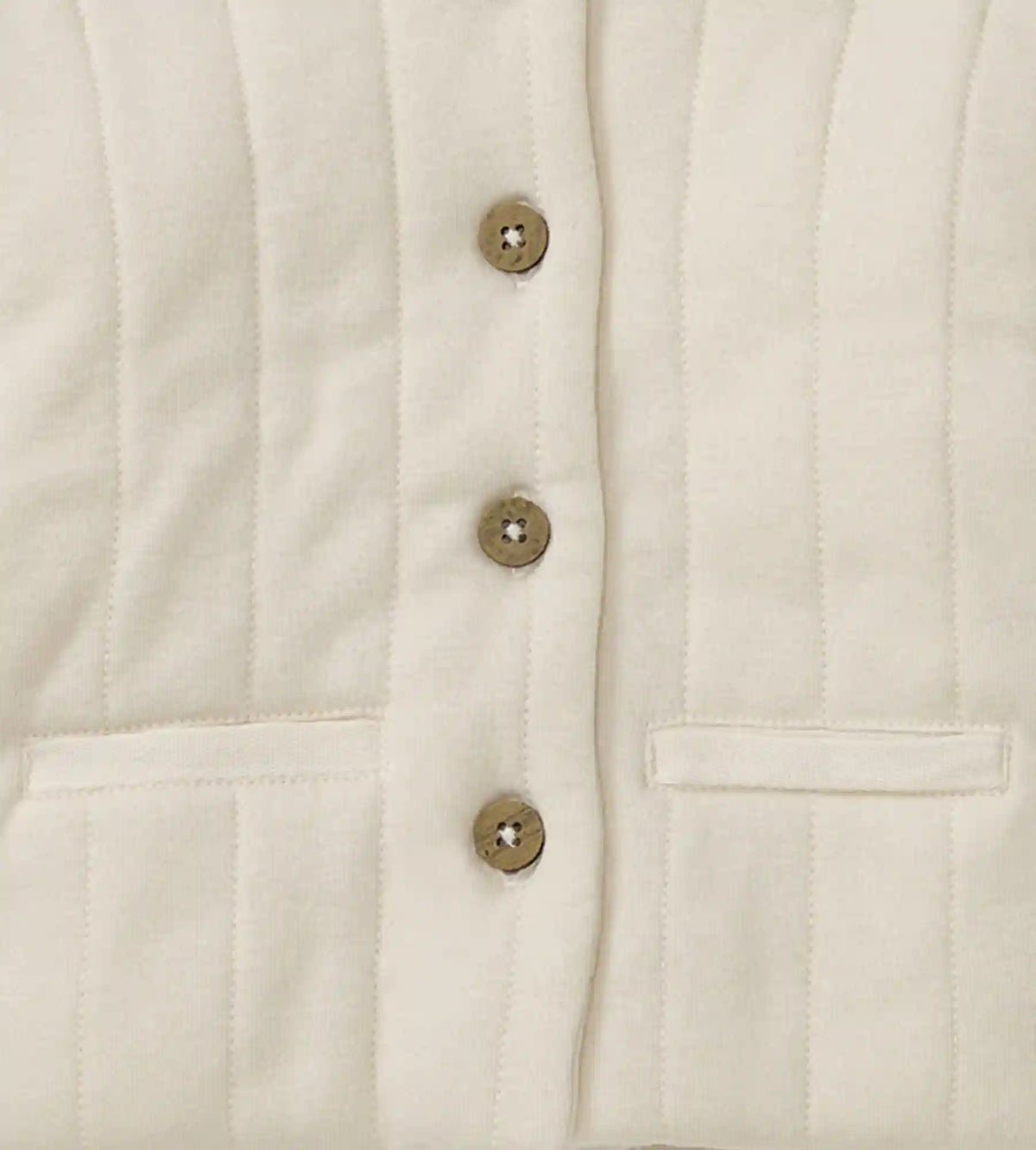 Organic Cotton Quilted Jacket - Oat