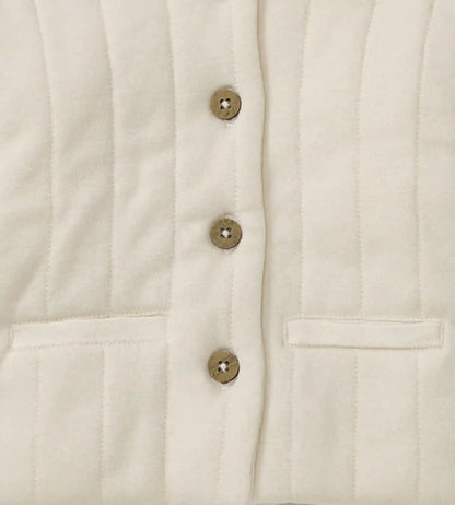 Organic Cotton Quilted Jacket - Oat