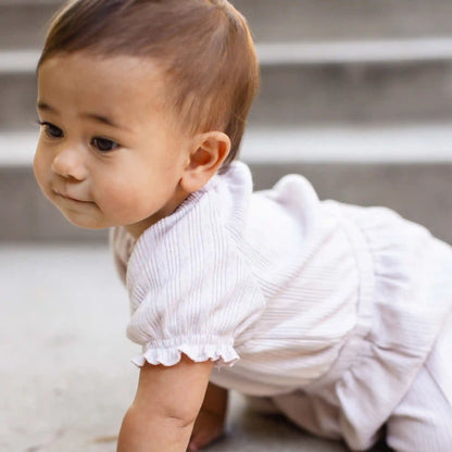 Pointelle Organic Girl Jumpsuit