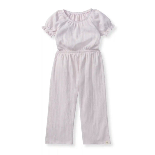 Pointelle Organic Girl Jumpsuit