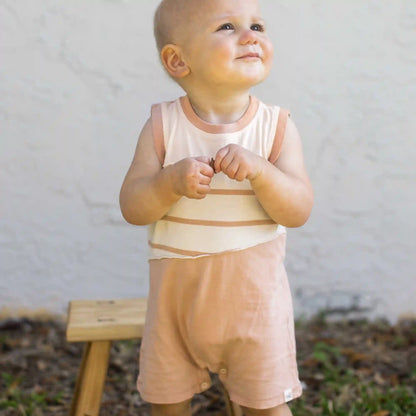 Basic Stripe Baby Boy Romper Set 2-Pack - Sweet Maple