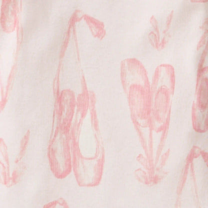 Ballet Slippers Organic Cotton Two-Piece Pajamas