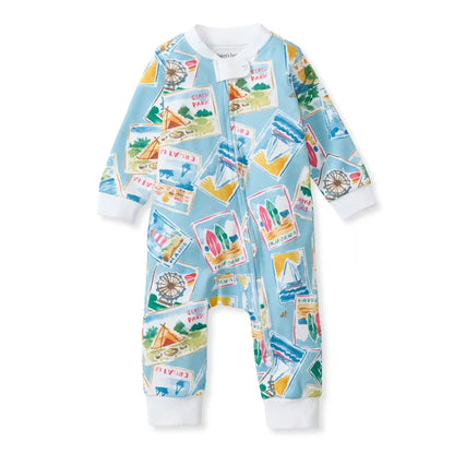 Vacation Postcards Organic Cotton Sleep & Play