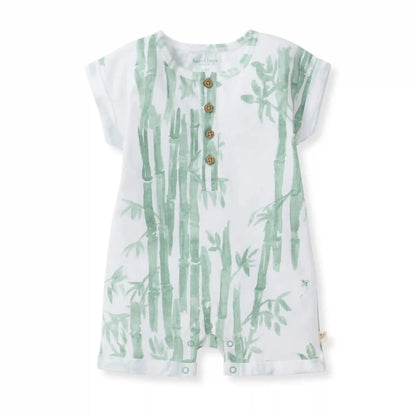 Bamboo Forest Baby Boy Romper