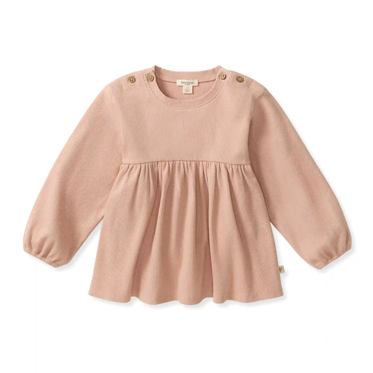 Button Neck Organic Cotton Tunic