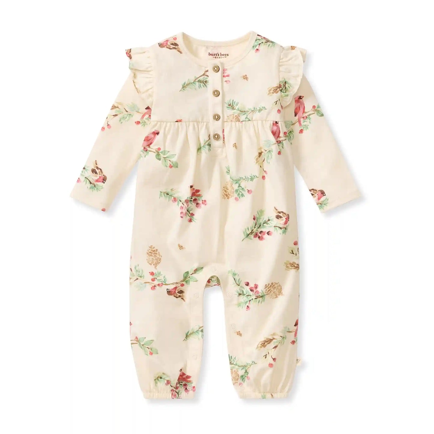 Winter Birds Girls Jumpsuit