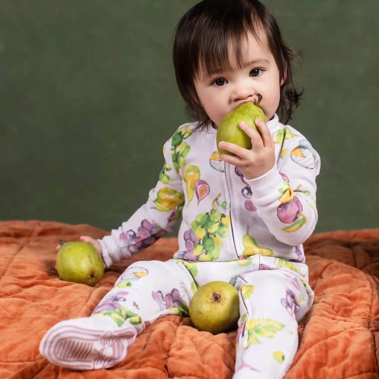 Grazing Grapes Organic Cotton Two-Piece Pajamas
