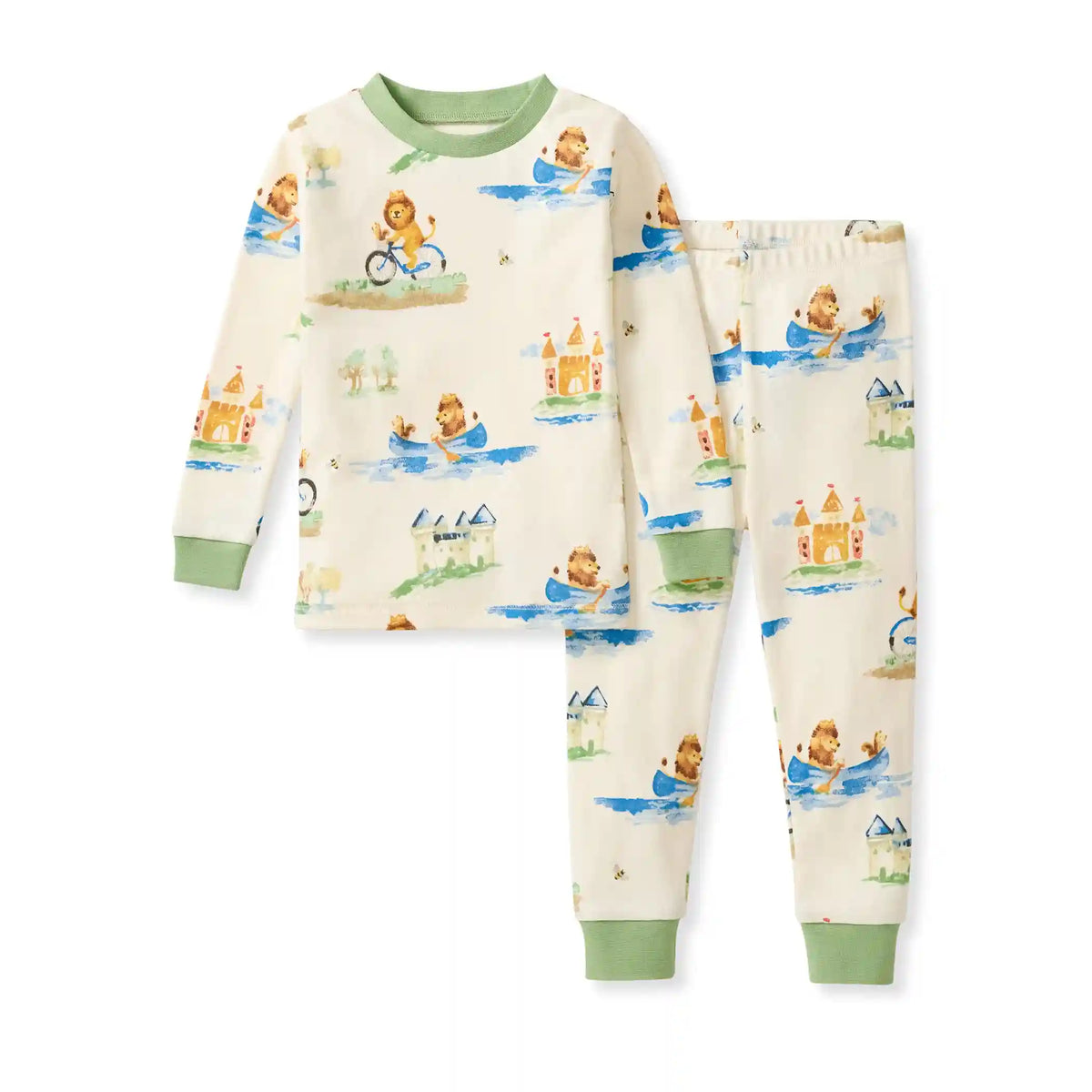 Lion Life Organic Cotton Two-Piece Pajamas