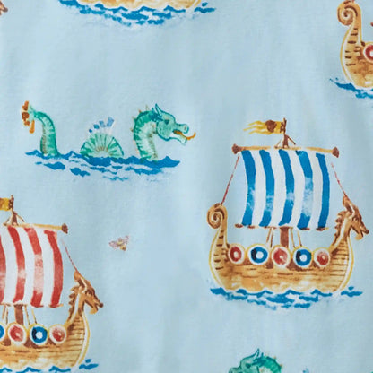 Nordic Hero & Viking Ships Organic Cotton Sleep & Play 2 Pack