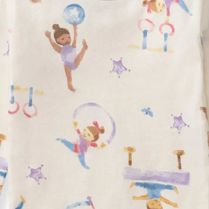 Little Gymnasts Organic Cotton Two-Piece Pajamas