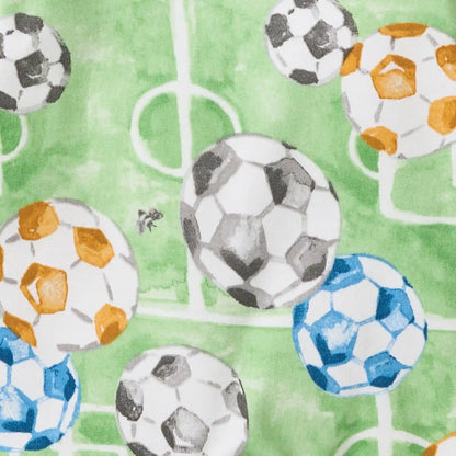 Soccer Field Organic Cotton Two-Piece Pajamas