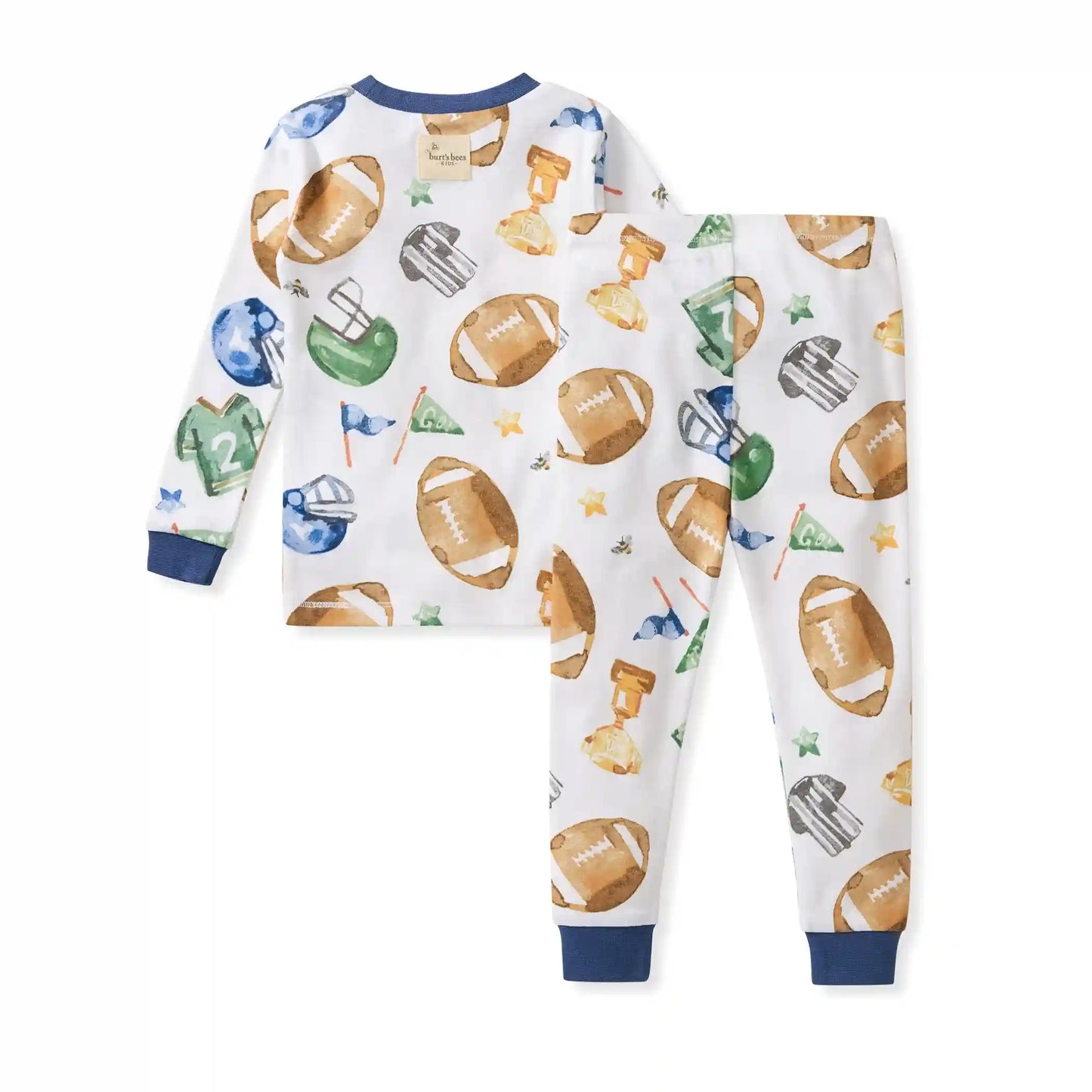 Field Goal Organic Cotton Two-Piece Pajamas