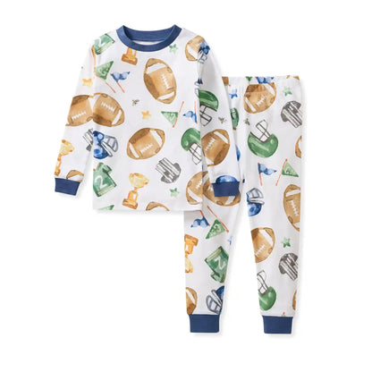 Field Goal Organic Cotton Two-Piece Pajamas