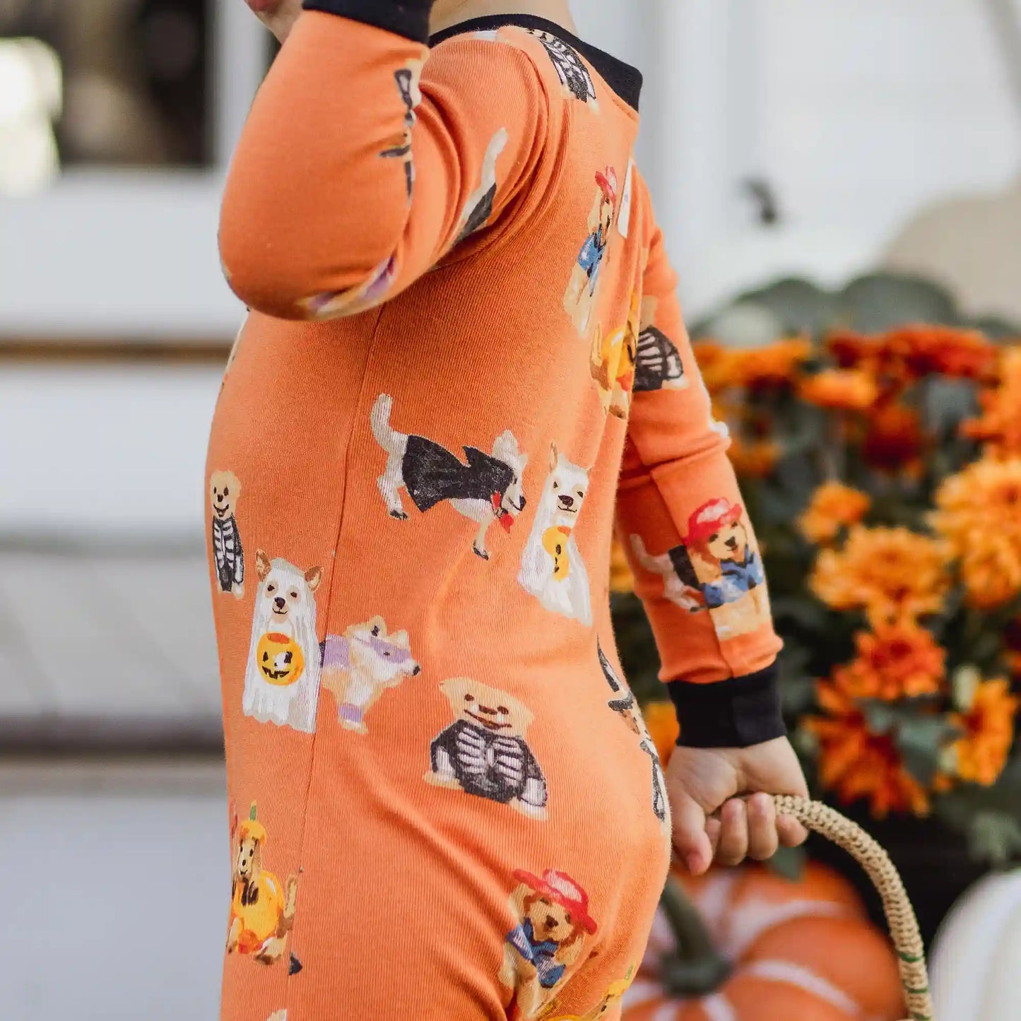 Doggy Dress Up Organic Cotton Footed Sleeper