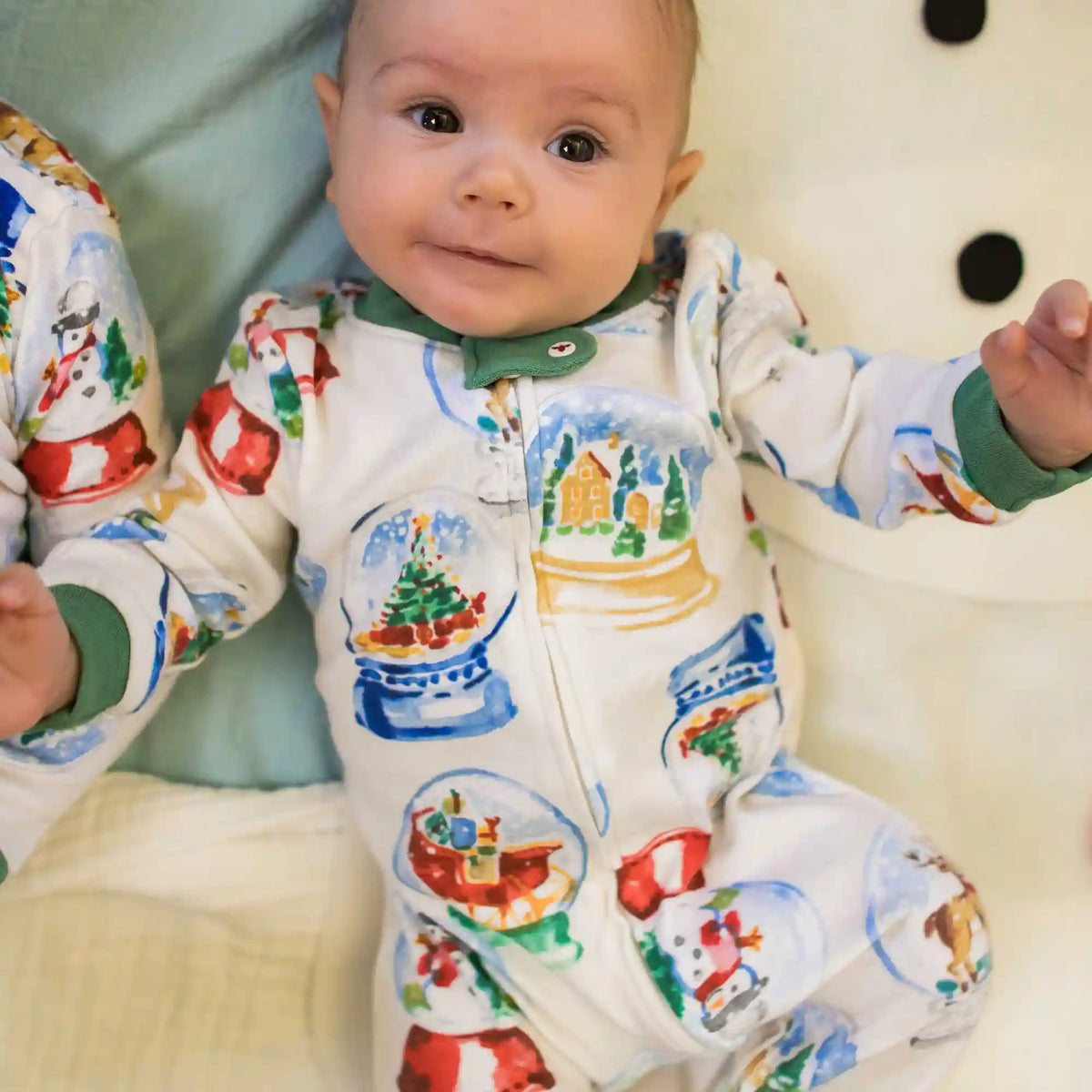 Snowglobes Organic Cotton Two-Piece Pajamas