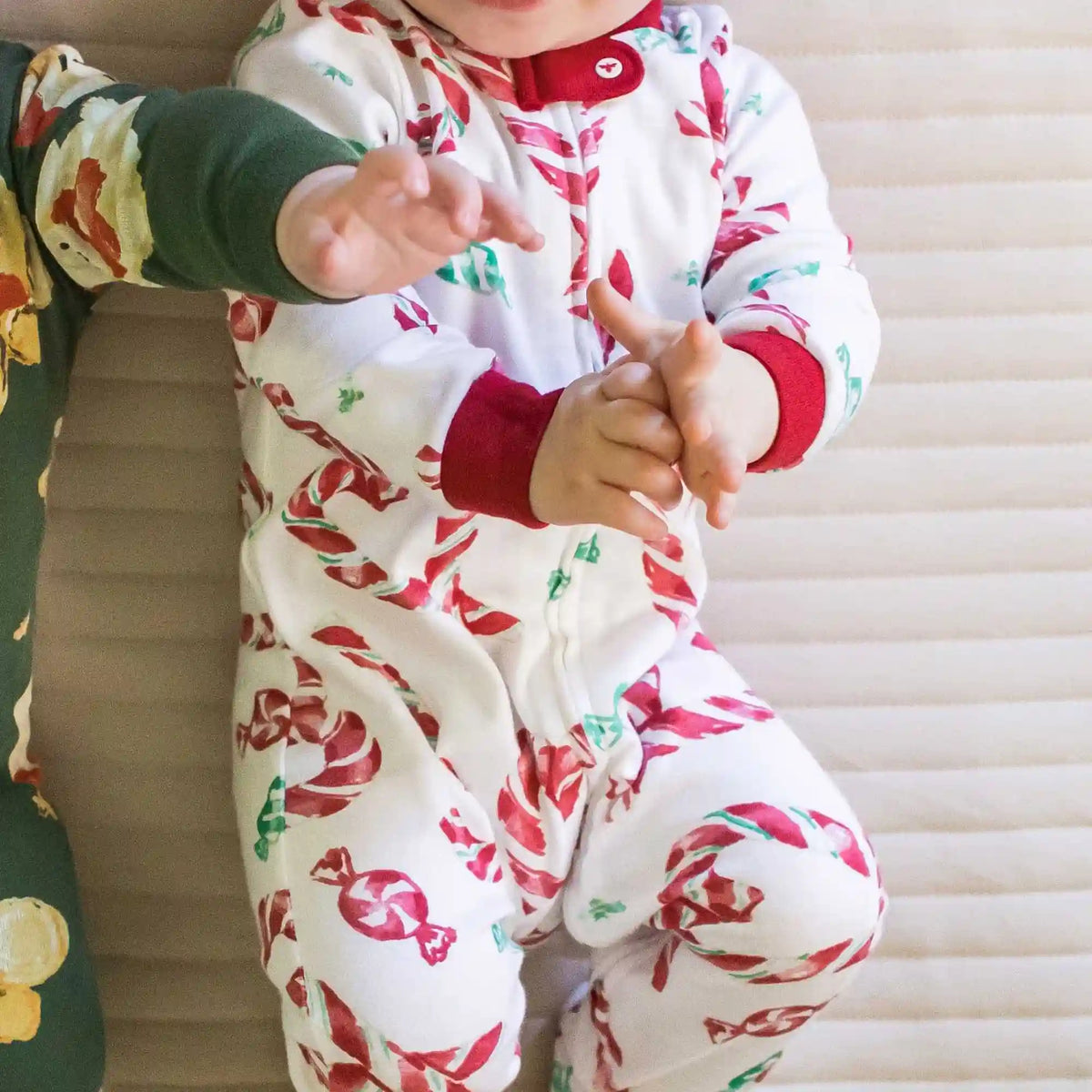 Candy Cane Love Organic Cotton Sleep & Play
