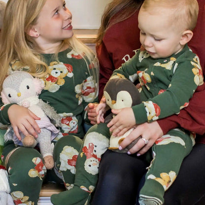 Cuddly Christmas Organic Cotton Two-Piece Pajamas