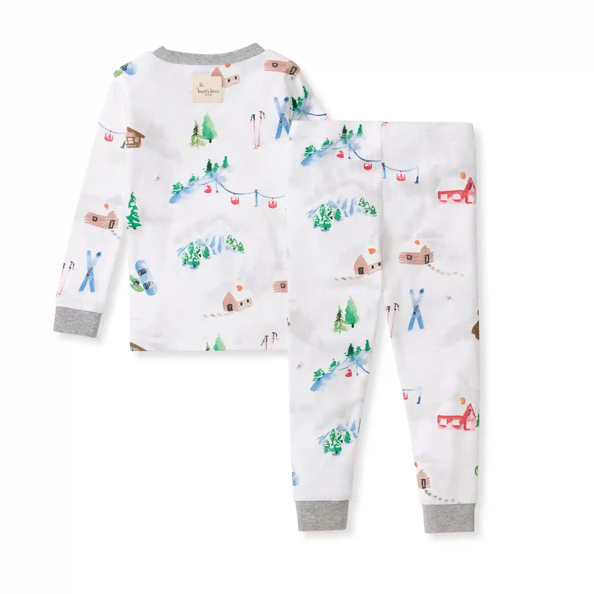Ski Slopes Family Matching Organic Cotton Two-Piece Pajamas