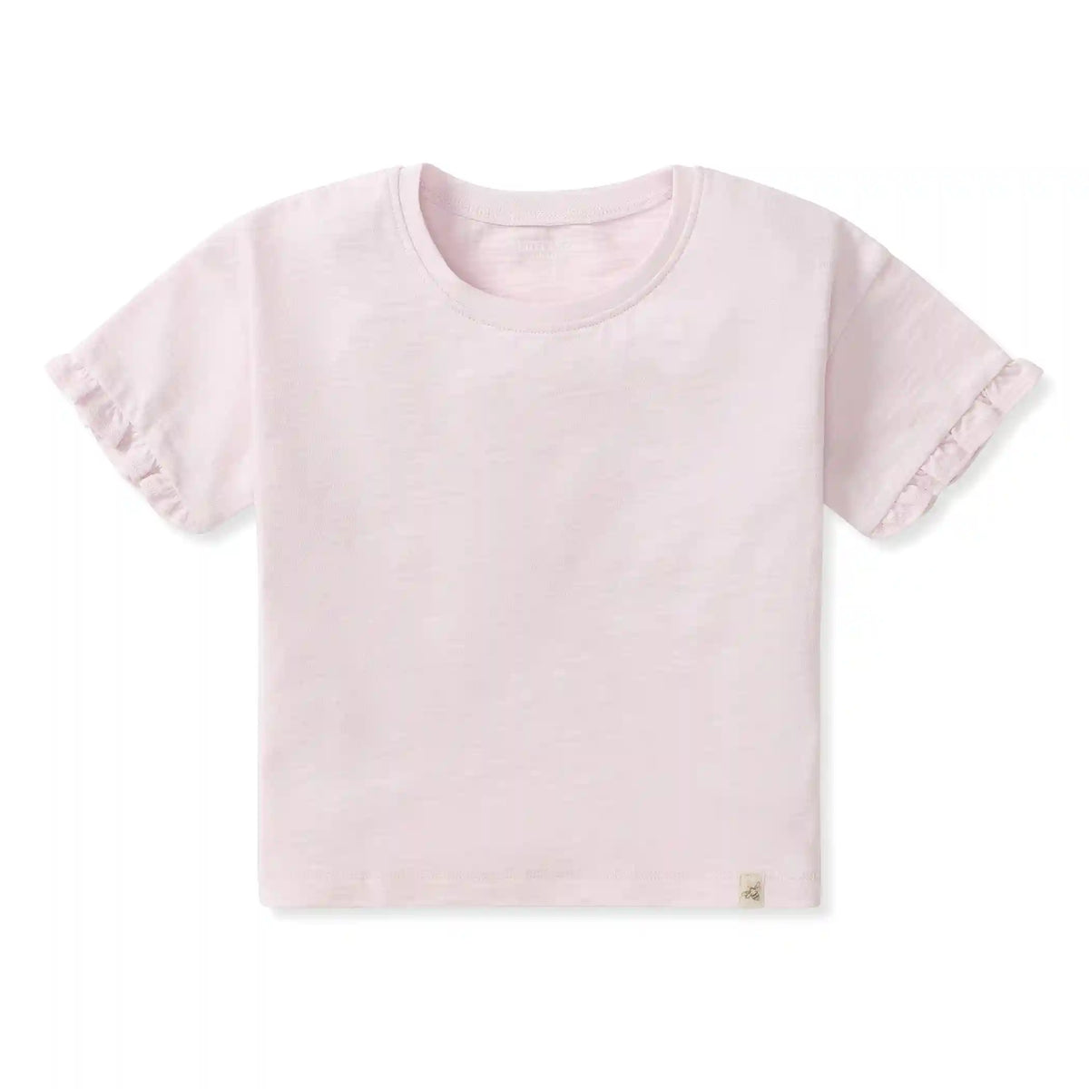 Drop Shoulder Ruffle T-Shirt