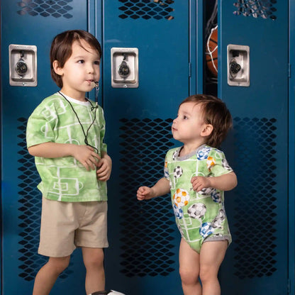 3-Pack Field Goal & Soccer Field Baby Boy Bodysuits