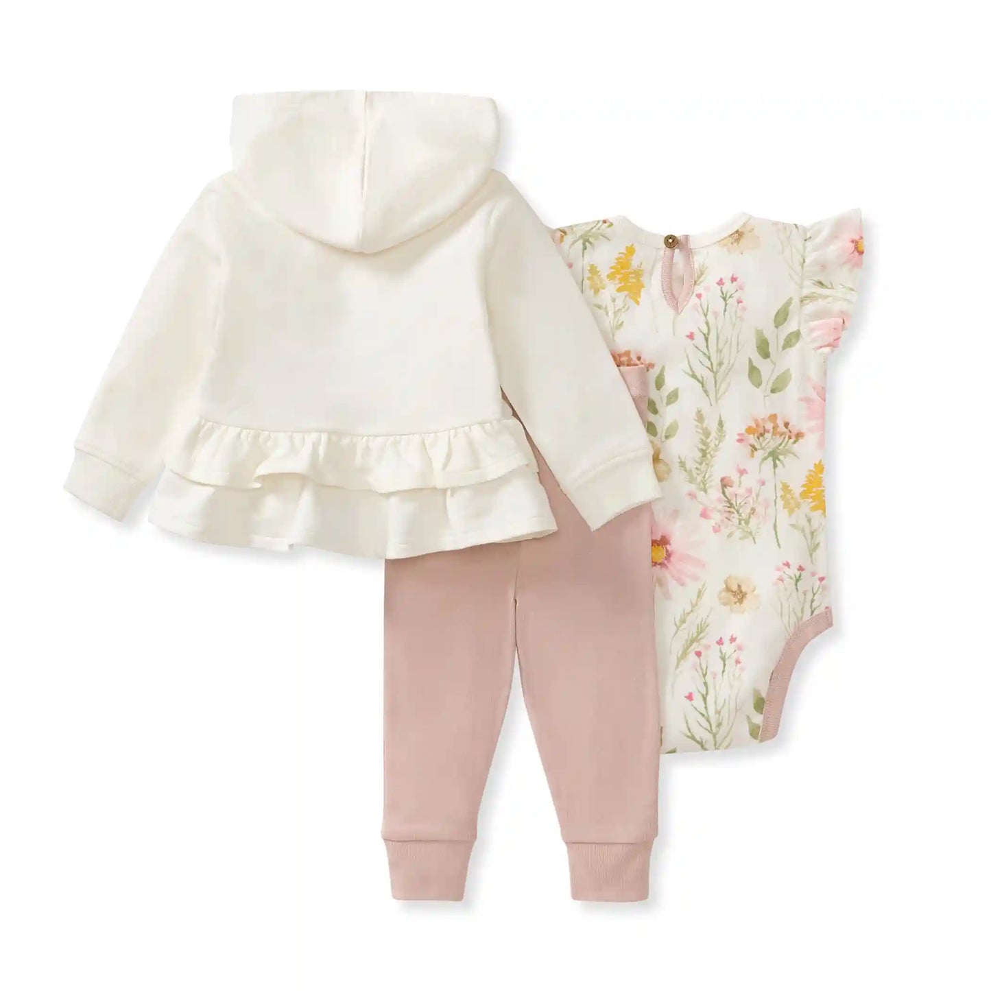 Wild Floral Jacket, Bodysuit & Pant 3 Piece Set
