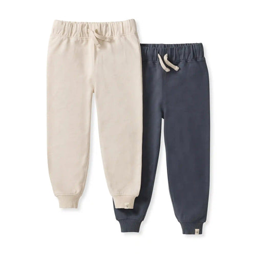 Basic Organic Cotton Boy Joggers 2 Pack