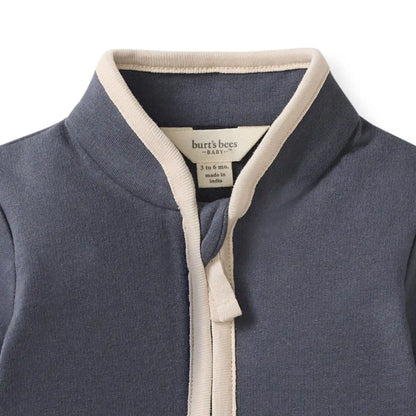 Quarter-Zip Baby Jumpsuit