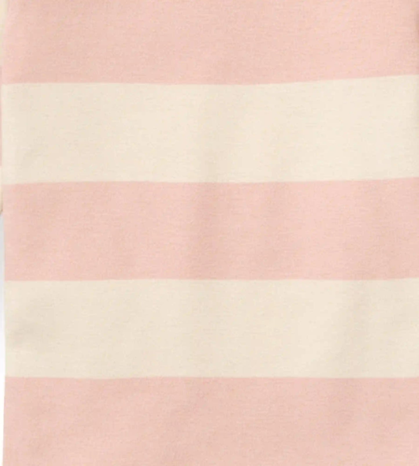 Rugby Stripe Organic Cotton Sleep & Play - Pink Sand