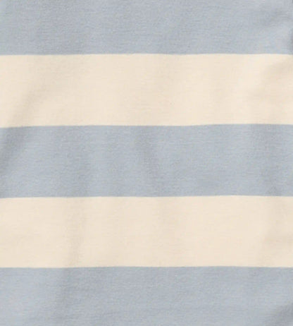 Rugby Stripe Organic Cotton Two-Piece Pajamas - Quarry