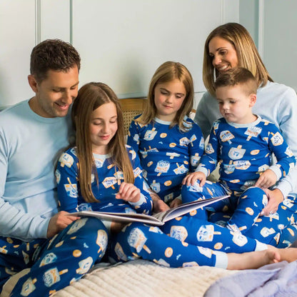 Dreidel Family Matching Organic Cotton Sleep & Play