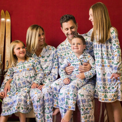 Let It Snow Flannel Family Matching Men's Pajama Set