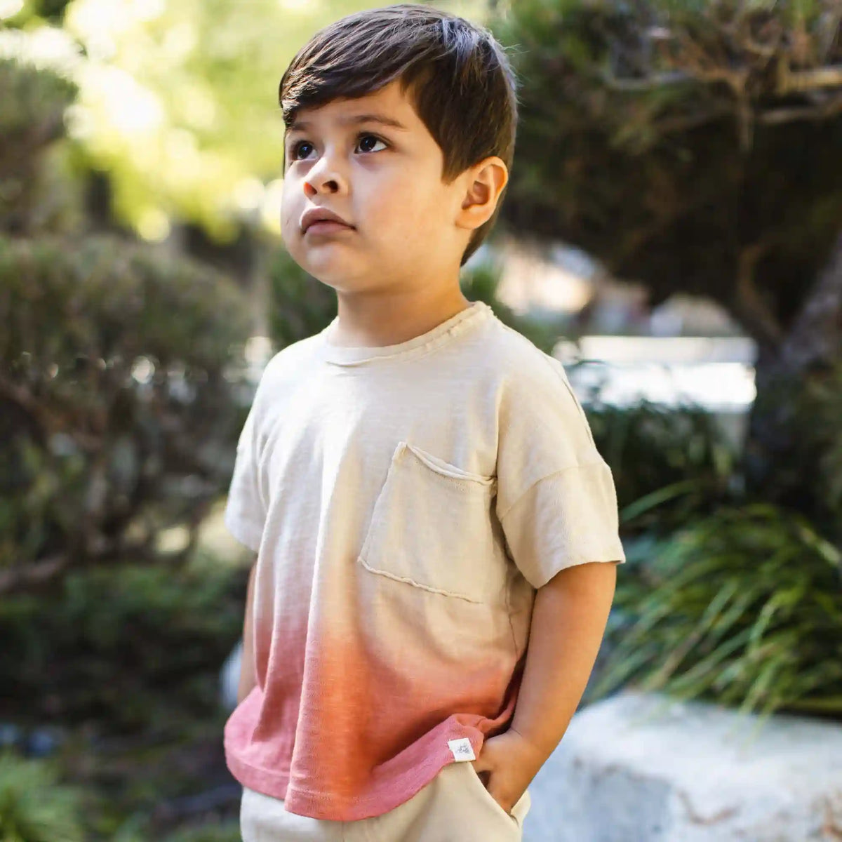 Dip Dye Boy Pocket Tee & Shorts Set