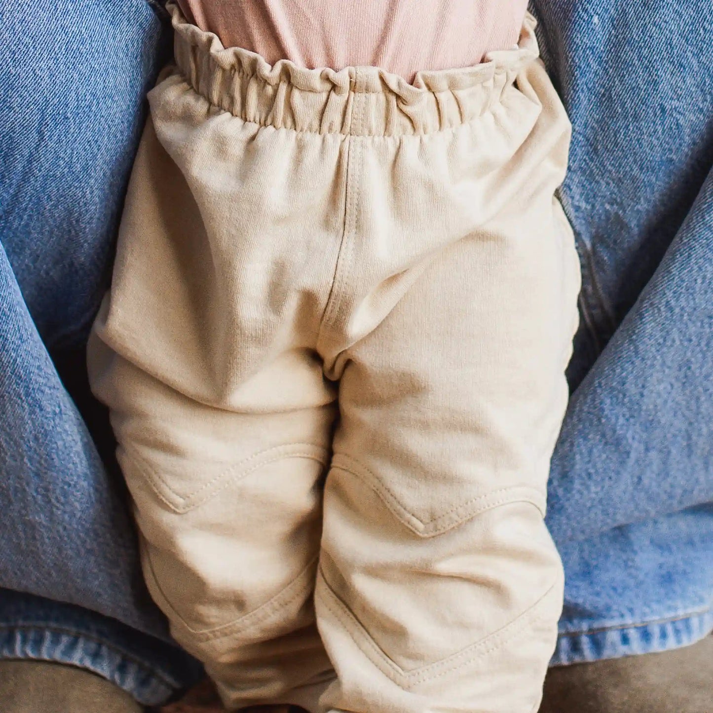 Organic Cotton Paperbag Patch Pant