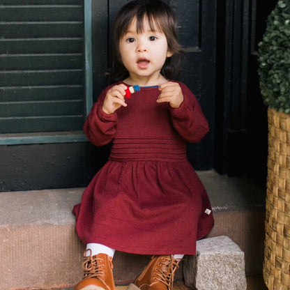 Ribbed Pointelle Dress