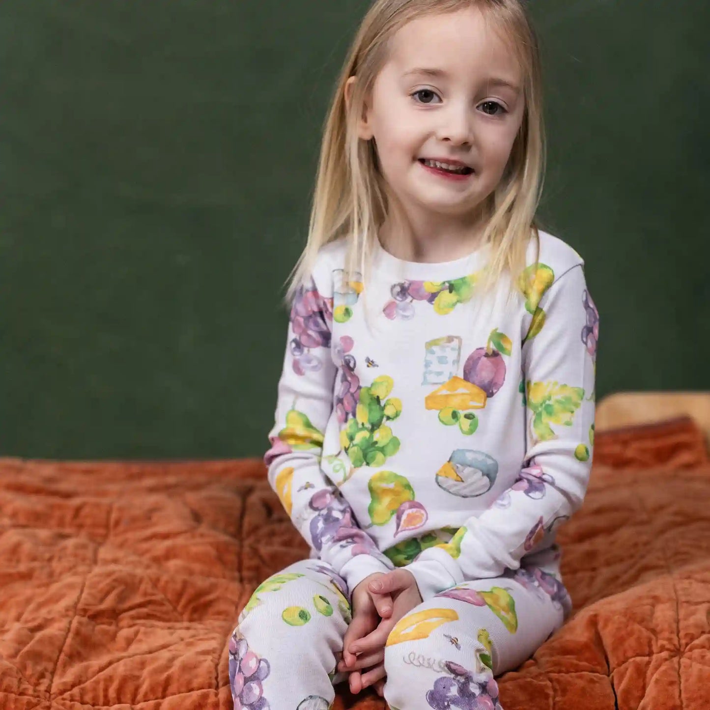 Grazing Grapes Organic Cotton Two-Piece Pajamas