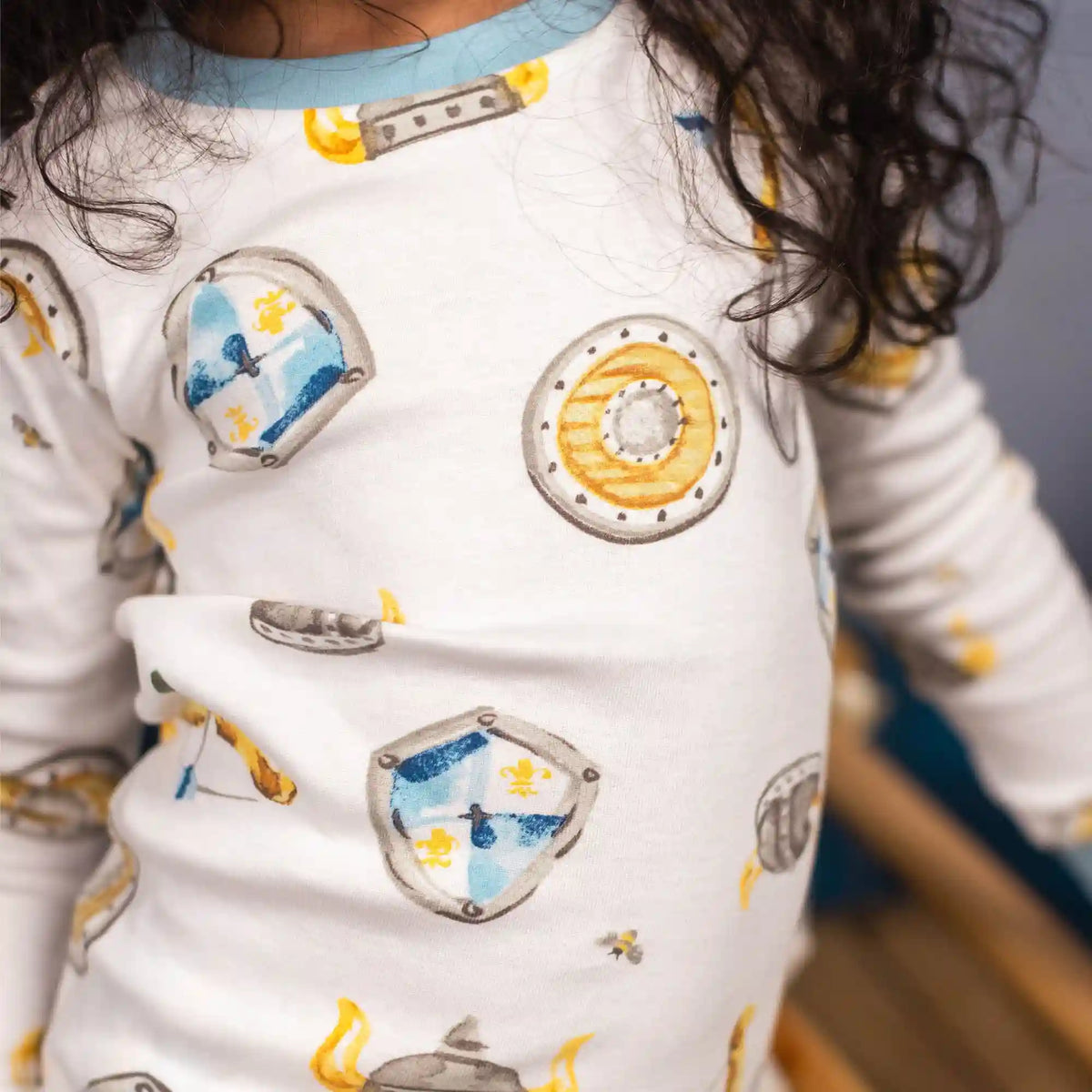 Nordic Hero & Viking Ships Organic Cotton Two-Piece Pajamas 2 Pack